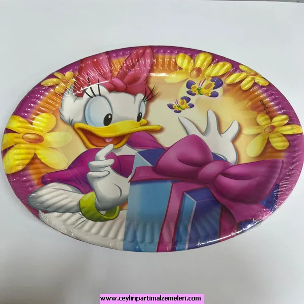 Donald Duck Temalı Karton Tabak